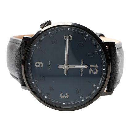 RE.CR.0605-0101.1  Relogio Analogico Masculino Chilli Beans Couro Preto -1-